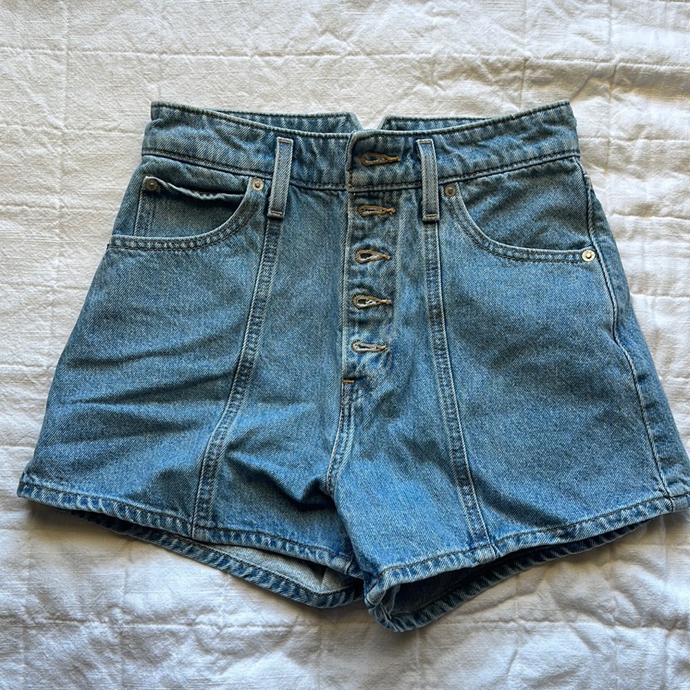 Levi’s high waisted mom shorts